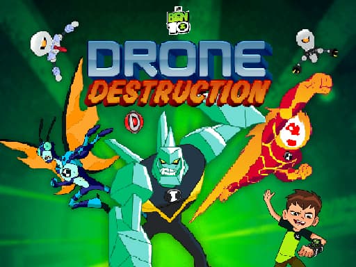 Ben 10 Drone Destruction gameplay