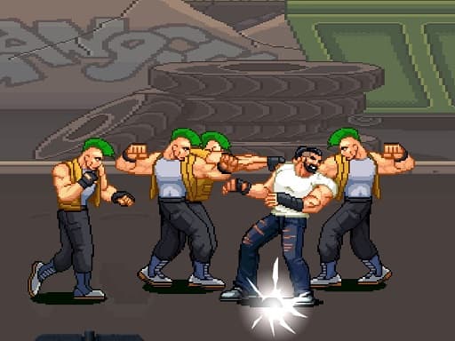 Gang Street Fighting 2D gameplay