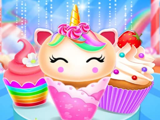 Unicorn Mermaid Cupcake Cooking Design gameplay