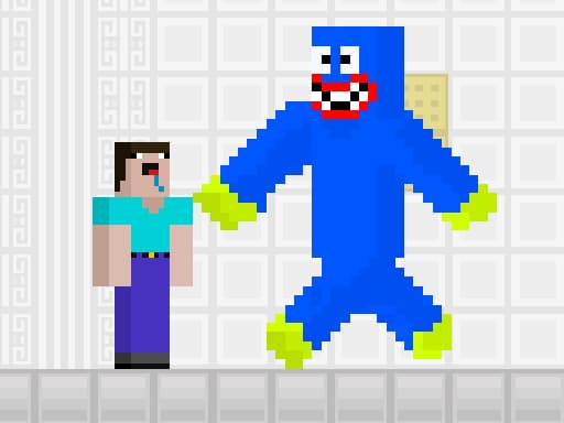 Noob vs Blue Monster gameplay