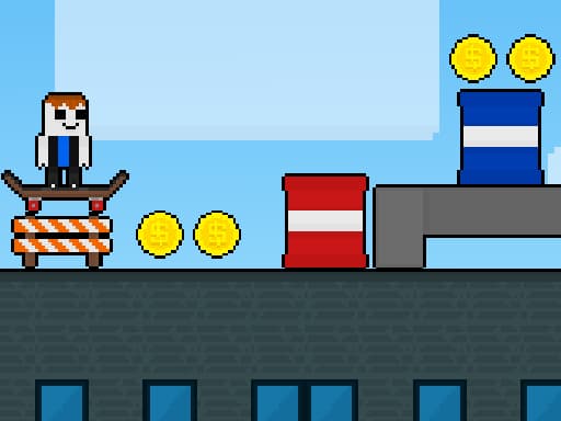Obby Skate Forever Parkour gameplay