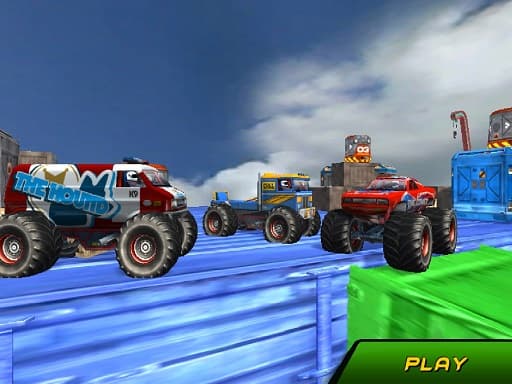 Monster Truck Stunts Sky Driving gameplay