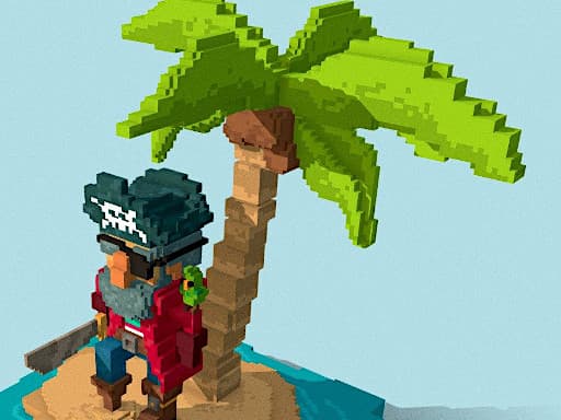 Pirates of Voxel gameplay
