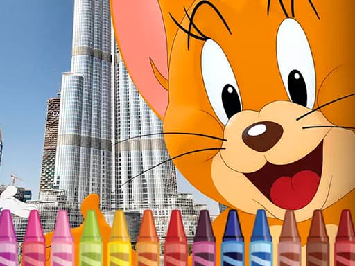 Tom and Jerry Coloring gameplay