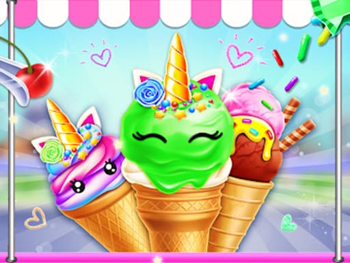 Unicorn Ice Cream Corn Maker gameplay