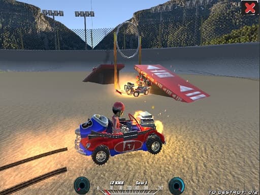 Demolition Cartoon Car Crash Derby gameplay