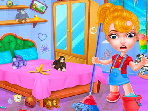 Baby Doll House Cleaning Game gameplay