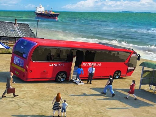 Water Surfer Bus Simulation Game 3D gameplay