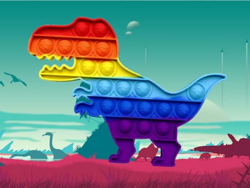 Dinosaur Pop It Jigsaw gameplay