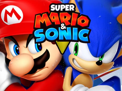 Super Mario and Sonic gameplay