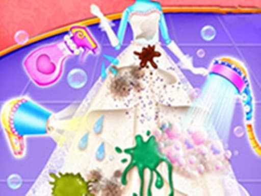 Princess Wedding Cleaning - Washing & Fixing gameplay