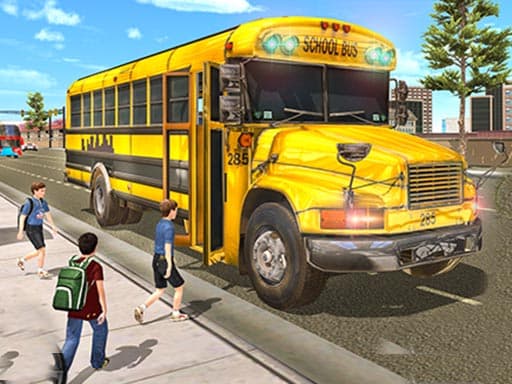 Real School Bus Driving gameplay