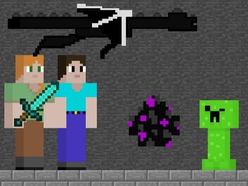 Steve and Alex Dragon Egg gameplay