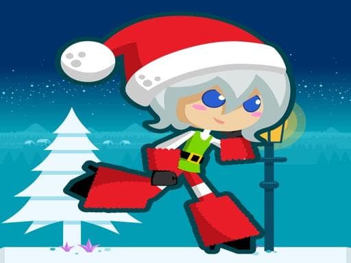 Santa Girl runner gameplay