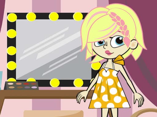 Cute model girl gameplay