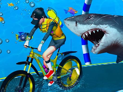Underwater Bicycle Racing gameplay