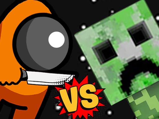 Among vs Creeper Fight gameplay