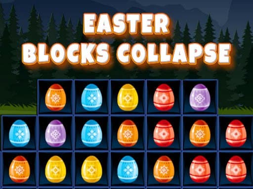 Easter Blocks Collapse gameplay