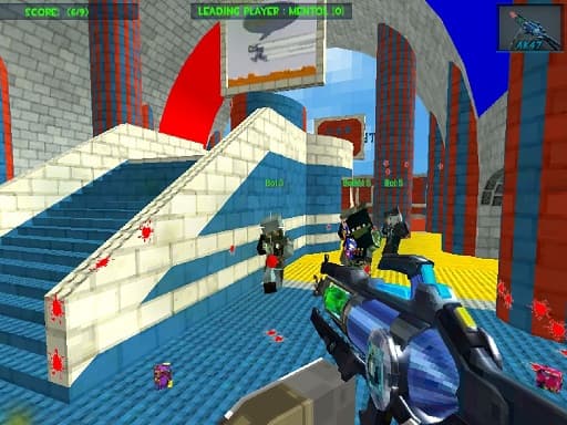 Blocky Gun Paintball 3 gameplay