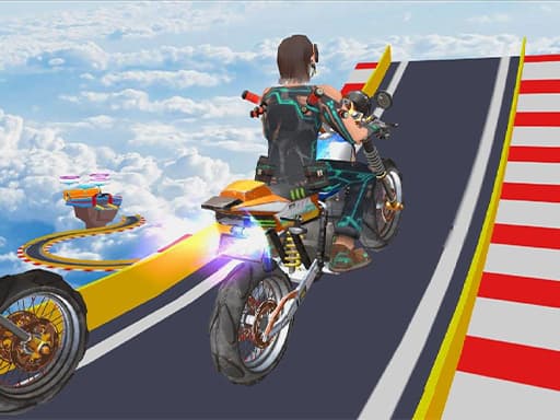 Mega Ramp Stunt Moto gameplay