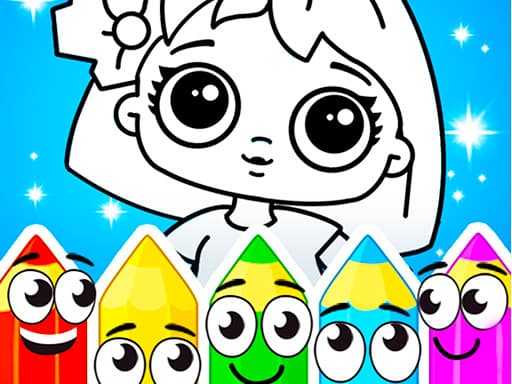 Coloring Dolls gameplay