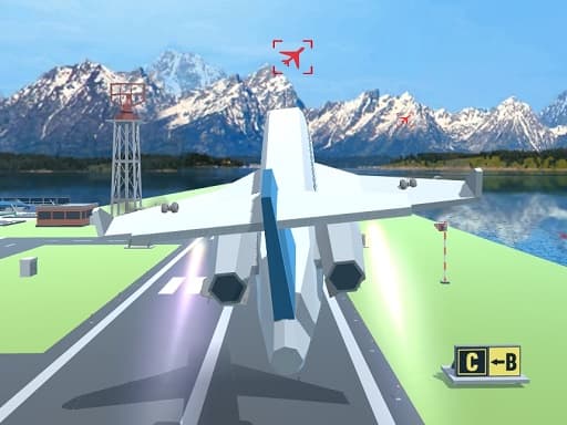 Polygon Flight Simulator gameplay