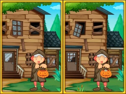 Spot The Differences Halloween gameplay