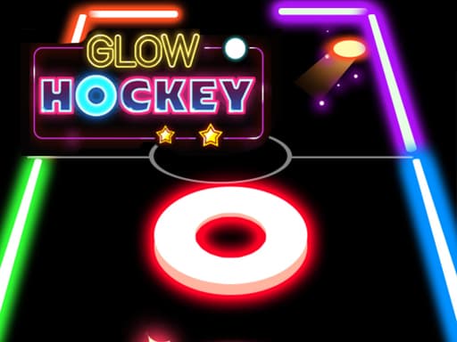 Glow Hockey gameplay