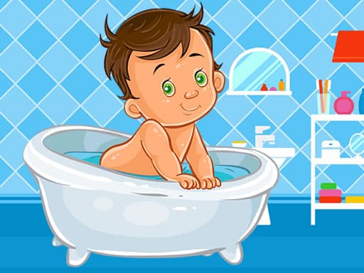 Baby Bath Jigsaw gameplay