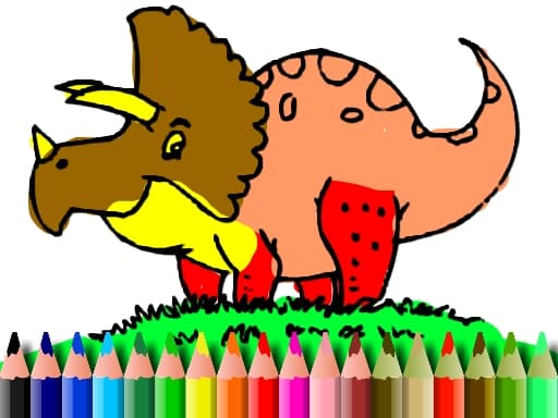 BTS Dinosaur Coloring Book gameplay