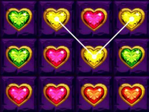 Heart Gems Connect gameplay