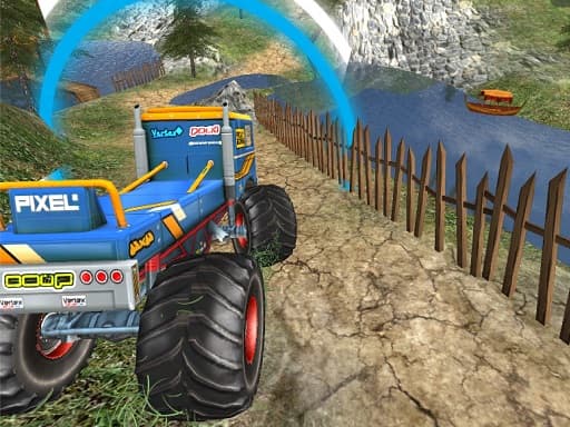 Monster Truck Offroad Driving Mountain gameplay