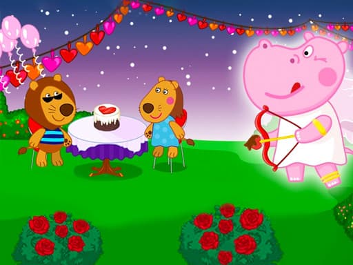 Hippo Valentine Cafe gameplay