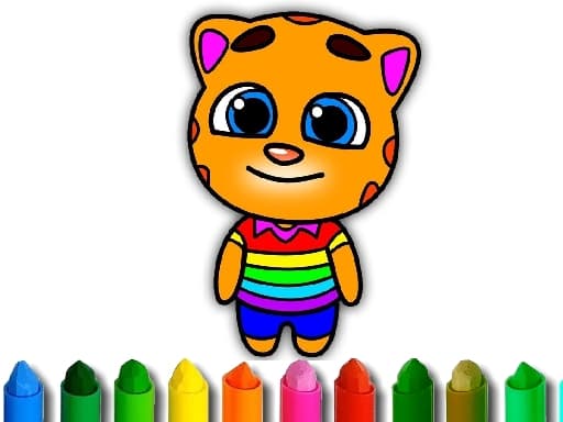 Talking Tom Coloring Book gameplay