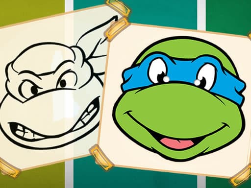 Ninja Turtles Coloring Book gameplay