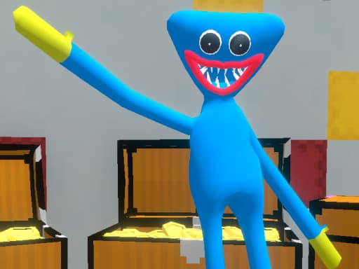 Huggy Survival Parkour gameplay