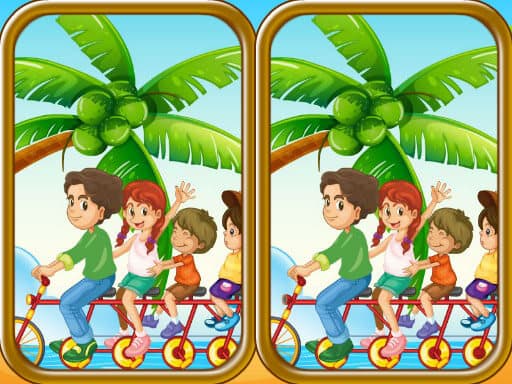 Summer Beach Differences gameplay