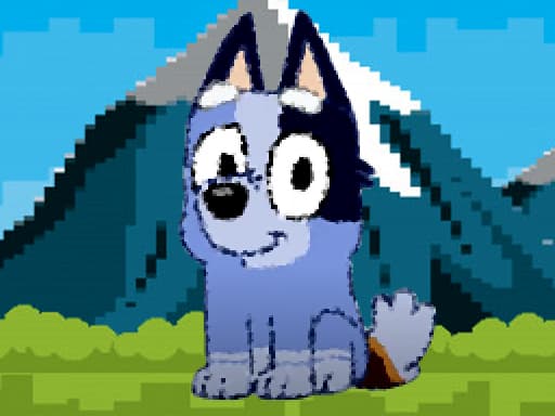 bluey dog pixal gameplay