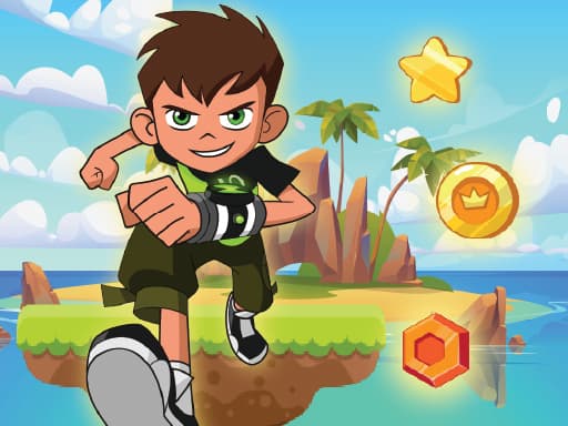 Ben 10 Island Run gameplay