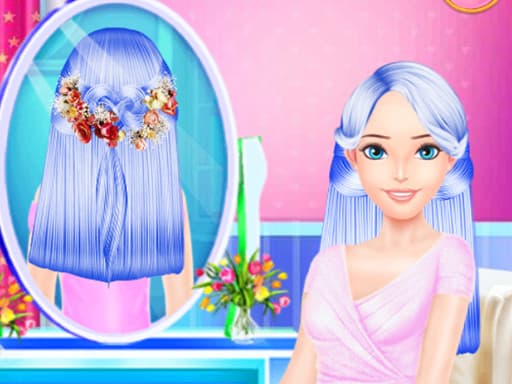 Colorful Braid Hairstyle Making gameplay