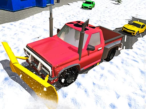 Snow Plow Jeep Simulator 3D gameplay