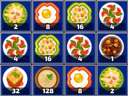 Yummy 2048 gameplay
