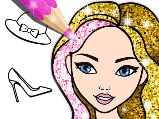 Fashion Coloring Book Glitter gameplay