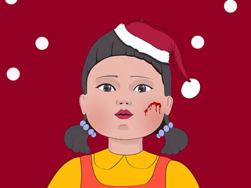 Squid Game Christmas Coloring gameplay