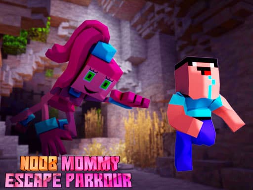 Noob Mommy Escape Parkour gameplay