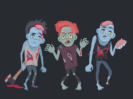 Zombies And Skeletons Coloring gameplay